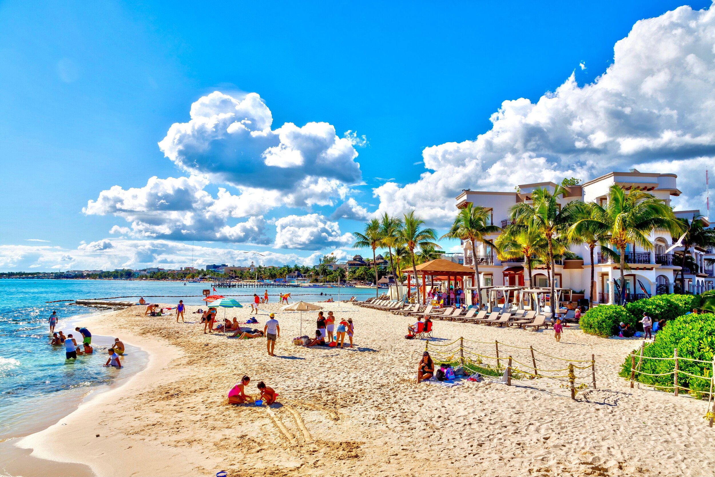 People on a beach